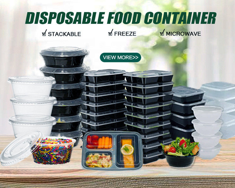 Einweg-Plastik-Lebensmittelbehälter für das Mittagessen