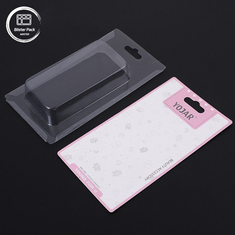 Custom PVC-Slide-Karte Custom Blister-Packs Einfügen Verpackung mit Papierkarte für sichere Kartenanzeige