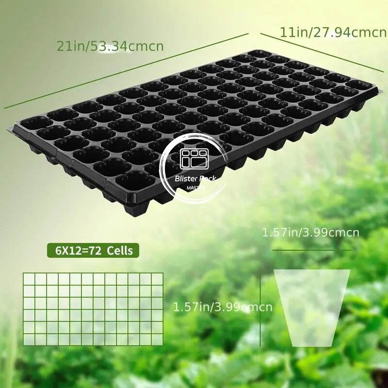 Schwere 128 Zellen Trauben Polystyrol Samenfach Dauerhafte Samen Starter und Sprießkit