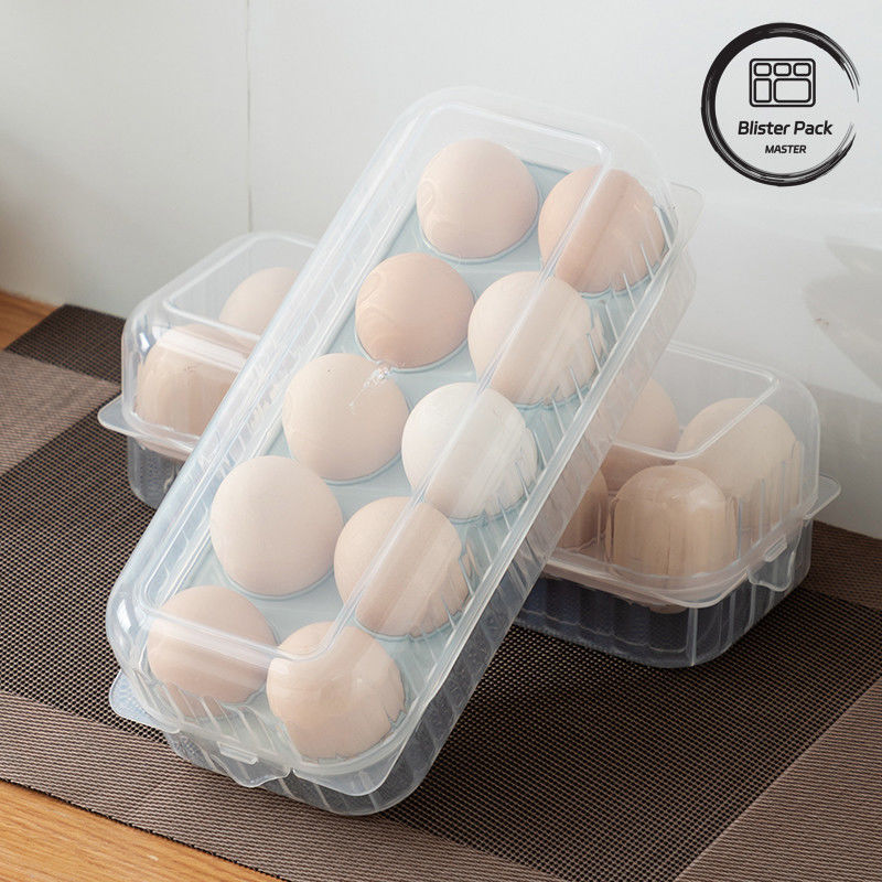 Stackbarer transparenter Plastik-Eierhalter mit Deckel 10/15 Gitter Kühlschrank Sicherer Plastikbehälter für die Küche