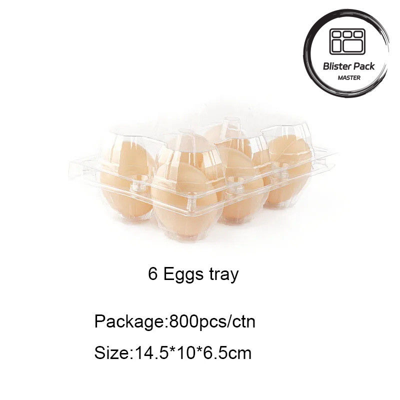 Transparentes Plastik-Eierfach 4 bis 30 Eier Kapazität Blisterbox Verpackung