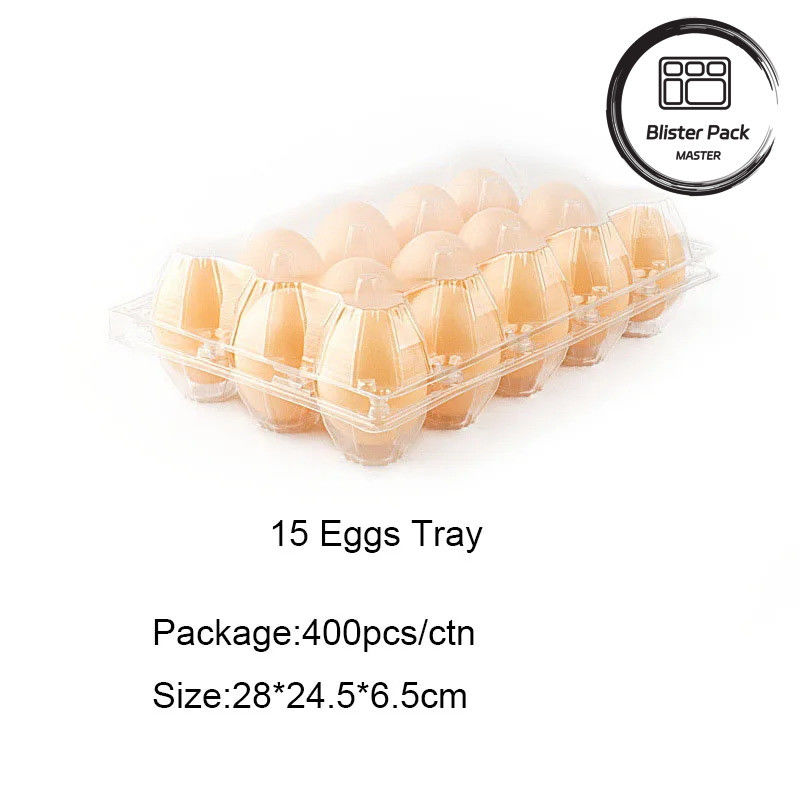 Transparentes Plastik-Eierfach 4 bis 30 Eier Kapazität Blisterbox Verpackung
