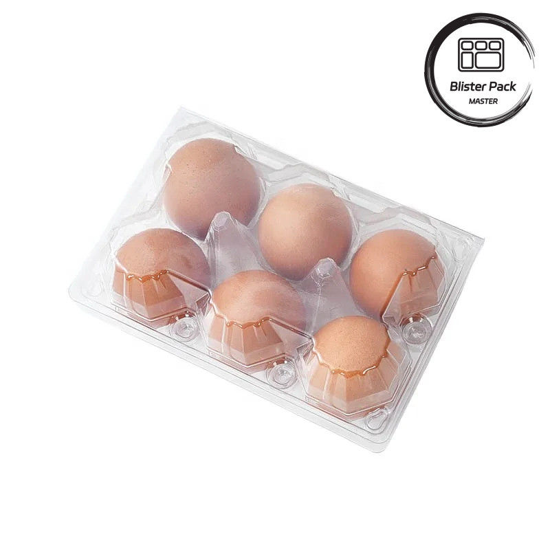28 Löcher Thermoformed Custom Clear PET Plastic Transparent Ei Blister Tray für Hühner Eier