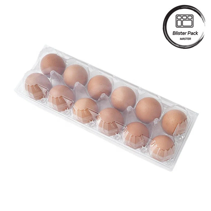 28 Löcher Thermoformed Custom Clear PET Plastic Transparent Ei Blister Tray für Hühner Eier