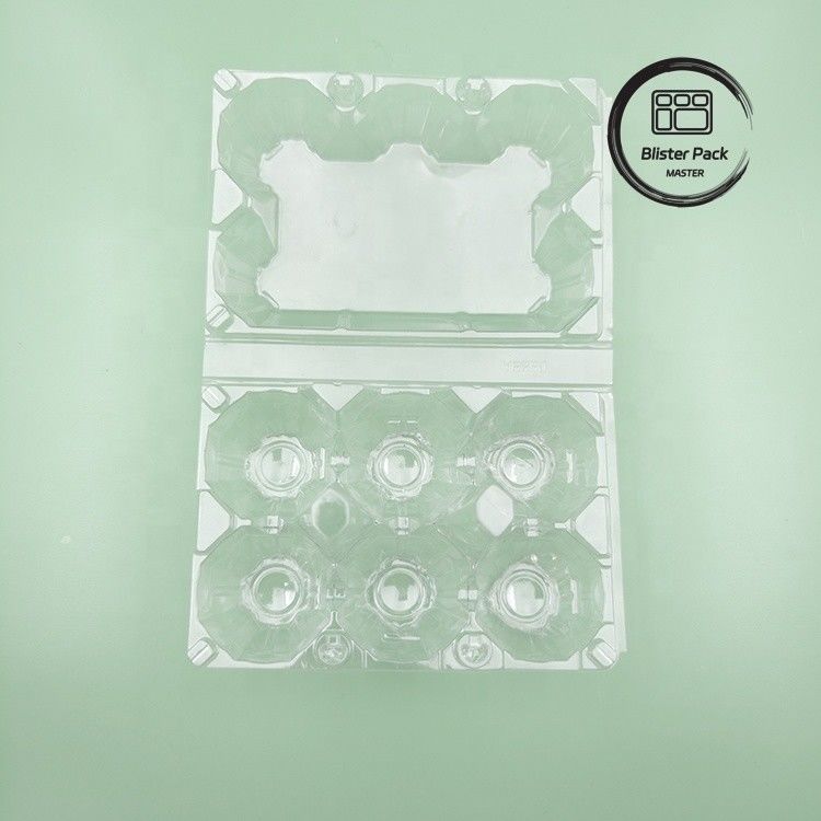 6 Verpackung Plastik-Eierkartons Dauerhafte Eierverpackungskisten für eine sichere Lagerung