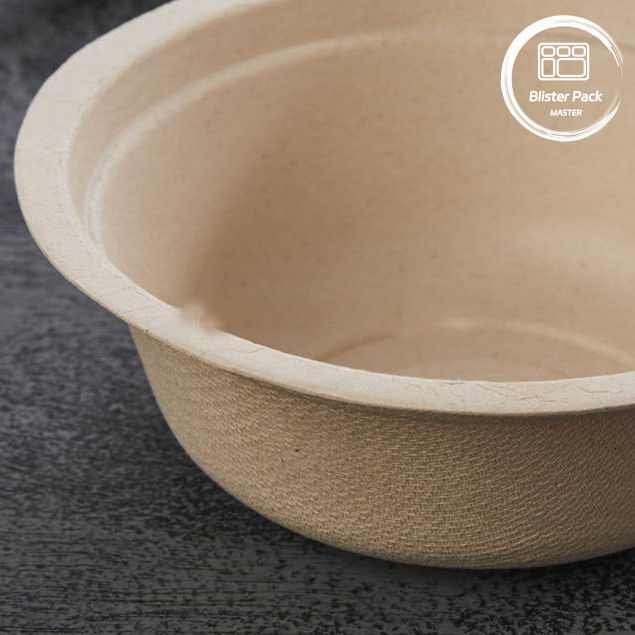 PFAS-freie biologisch abbaubare Zuckerrohrbagasse Schalen Einweg-Suppen und Salat Schalen 8oz bis 32oz