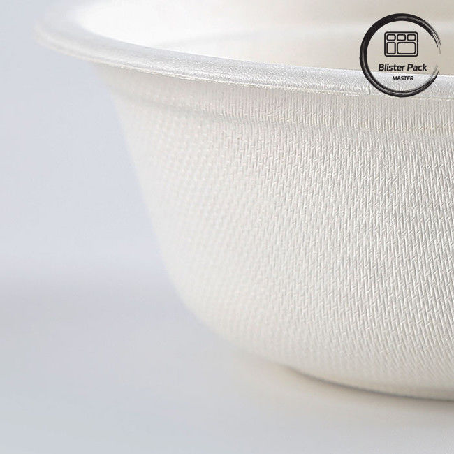 PFAS-freie biologisch abbaubare Zuckerrohrbagasse Schalen Einweg-Suppen und Salat Schalen 8oz bis 32oz