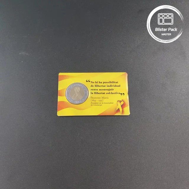 Durchsichtige doppelte Blisterverpackung für Münzen mit Kartonverpackung