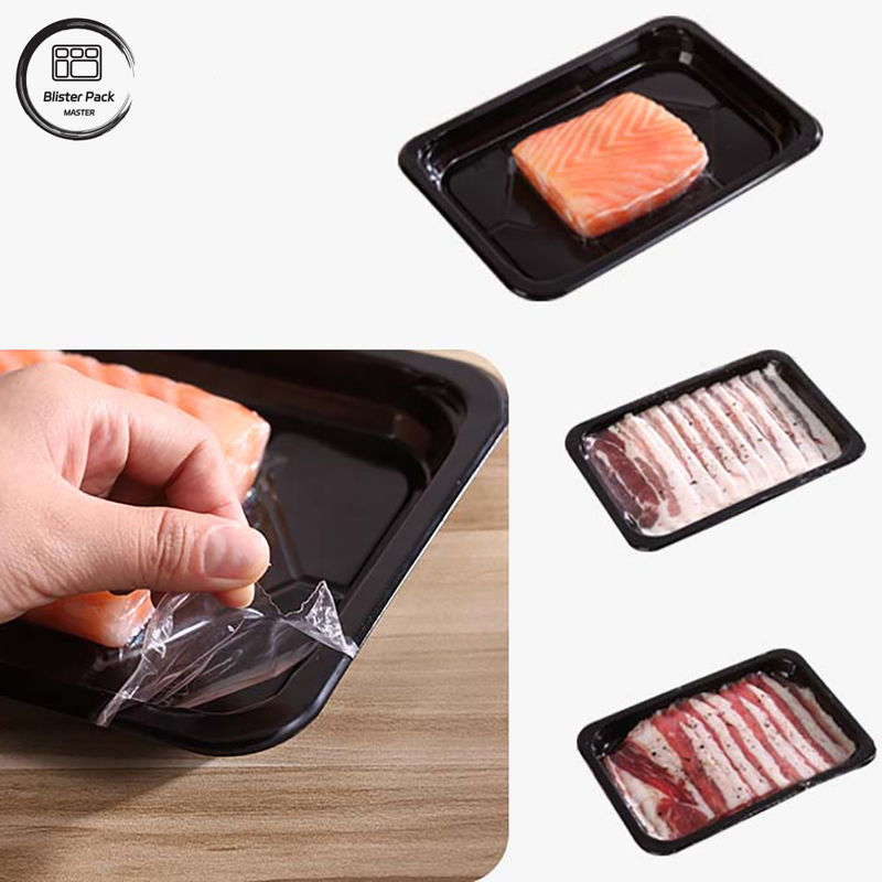 Custom Retort PP Fleischschacht Plastik für Austern und gefrorenes Fleisch Verpackung mit sicheren Dichtung und langlebige Design