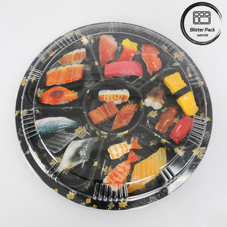 Runde Lebensmittelverpackungen Sushi-Ausführbehälter für frisches und bequemes Essen