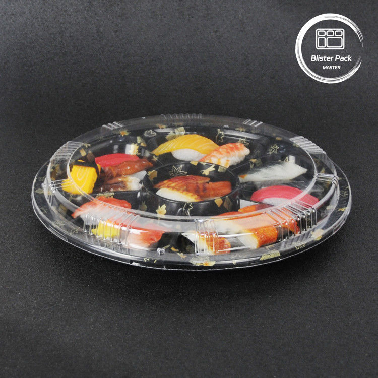 Runde Lebensmittelverpackungen Sushi-Ausführbehälter für frisches und bequemes Essen