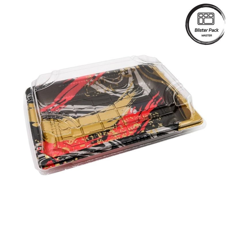 Einweg-Plastik-Sushi-Tray im Premium-Japanischen Stil, ideal für professionelle und häusliche Verwendung