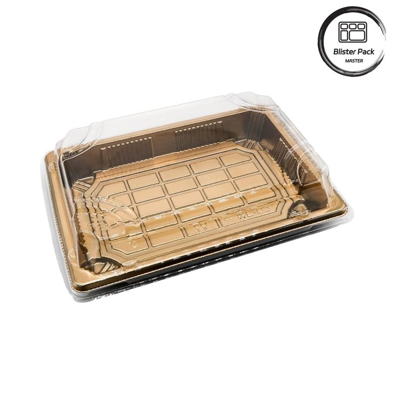 Einweg-Plastik-Sushi-Tray im Premium-Japanischen Stil, ideal für professionelle und häusliche Verwendung