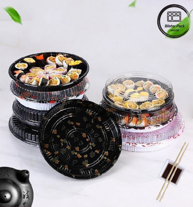 Blister Salatbox zum Mitnehmen Bequemer und umweltfreundlicher Plastik-Sushibehälter