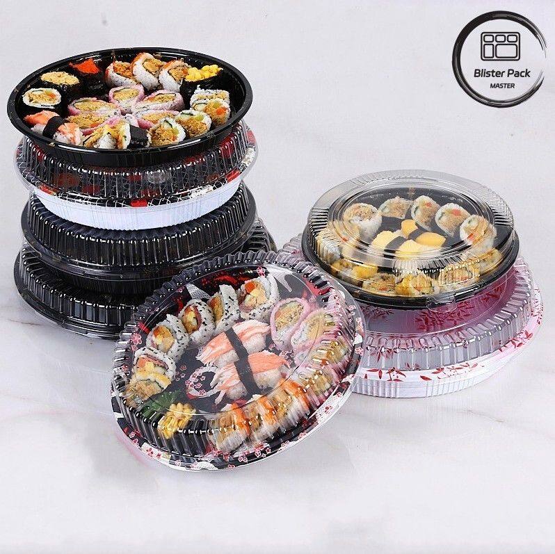 Blister Salatbox zum Mitnehmen Bequemer und umweltfreundlicher Plastik-Sushibehälter