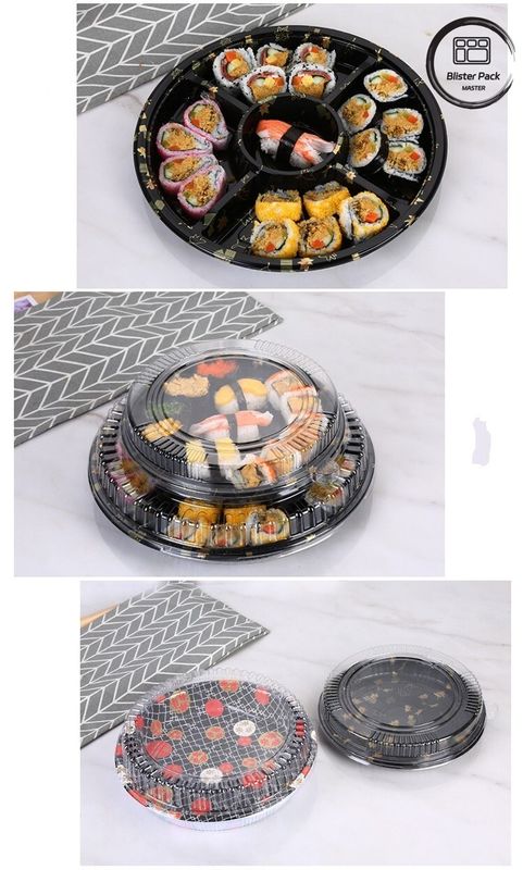 Blister Salatbox zum Mitnehmen Bequemer und umweltfreundlicher Plastik-Sushibehälter
