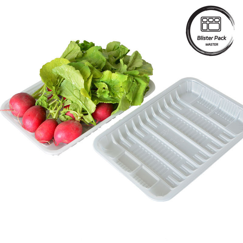 Durchsichtige PET-Tablets für frisches Gemüse und frisches Obst - ideal zum Anzeigen und Aufbewahren