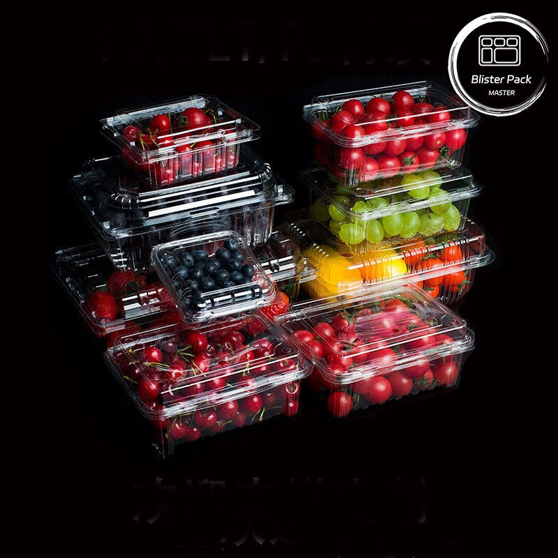 Durchsichtige PET-Tablets für frisches Gemüse und frisches Obst - ideal zum Anzeigen und Aufbewahren