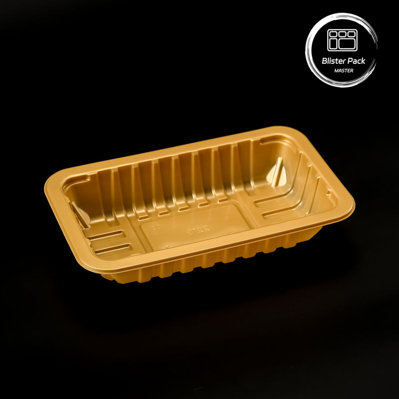 Personalisierte PP-Food-Vakuum-geformte Verpackungsplaketten Einweg-Plastik-Servierplaketten mit Logo