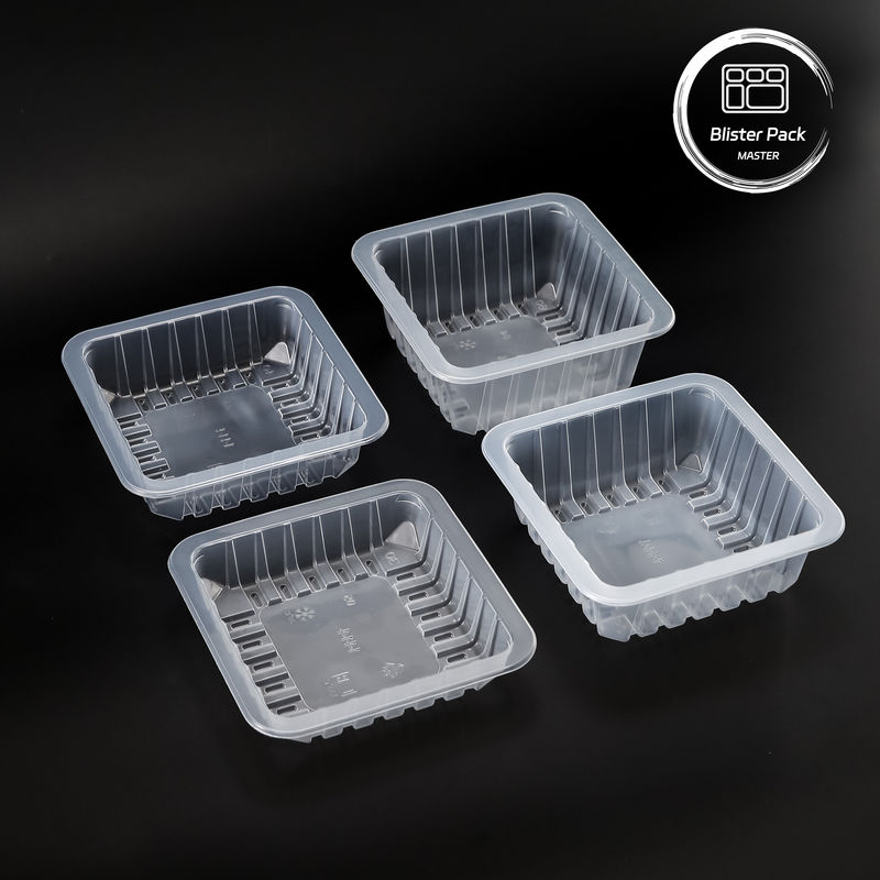 Personalisierte PP-Food-Vakuum-geformte Verpackungsplaketten Einweg-Plastik-Servierplaketten mit Logo