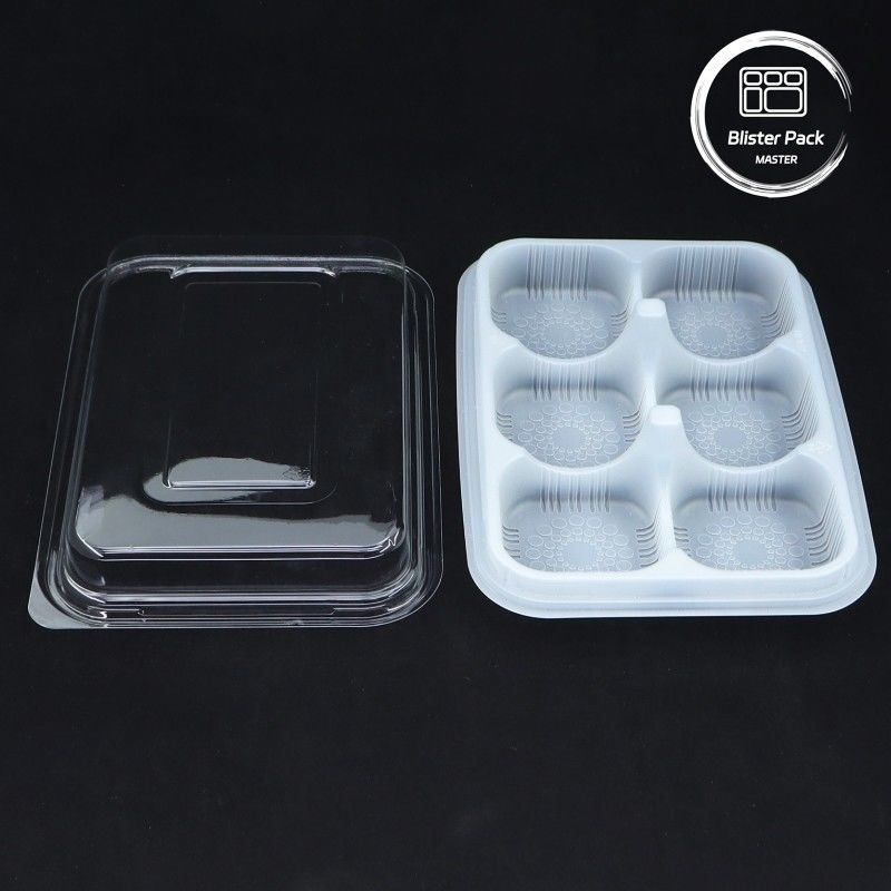 Bäckerei Blasenverpackung Einweg-Lebensmittelbehälter mit Deckel für Desserts Konditoreien