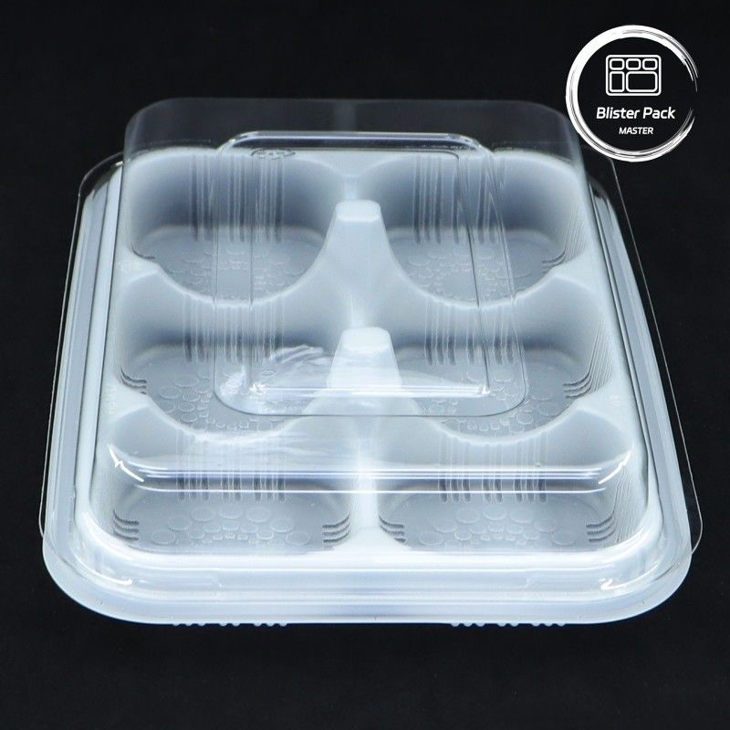 Bäckerei Blasenverpackung Einweg-Lebensmittelbehälter mit Deckel für Desserts Konditoreien