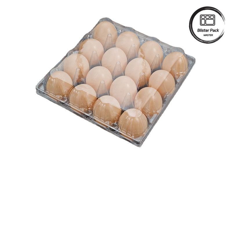 20/24/30 Zell-PET-Klar-Kunststoff-Eier-Blasen-Tablett Einweg-Küken-Eier-Verpackung mit Deckel