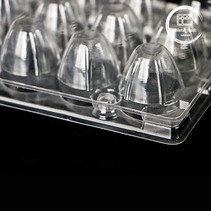 18 Löcher Einwegblase Muschelfelle Wachteln-Eier-Box Kunststoff mit sicherer Verpackung