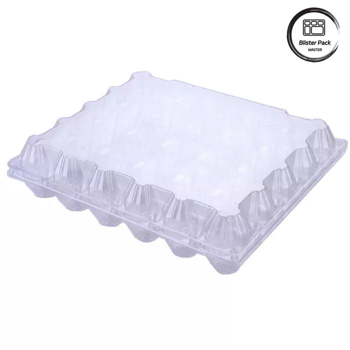 Zusammengestellte Größe PET-Ei-Blister-Tray Einweg-Vakuum-geformte Kunststoff-Trays