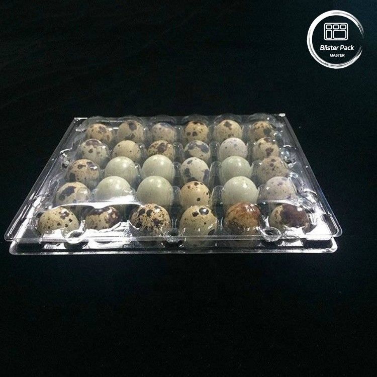 Durchsichtige Qualle-Eier-Blasen-Tablett mit 30 Löchern erschwingliche Massen-Eier-Verpackung