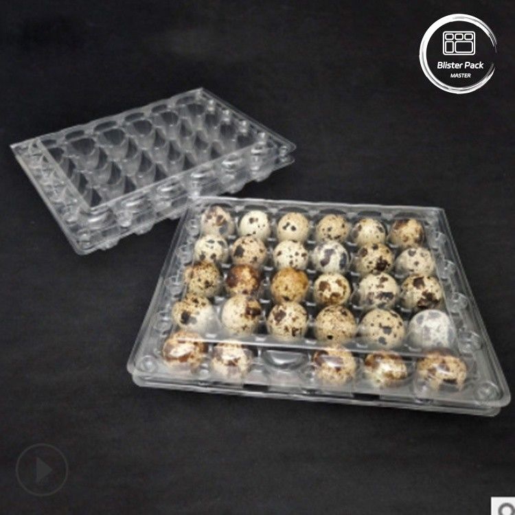 Durchsichtige Qualle-Eier-Blasen-Tablett mit 30 Löchern erschwingliche Massen-Eier-Verpackung