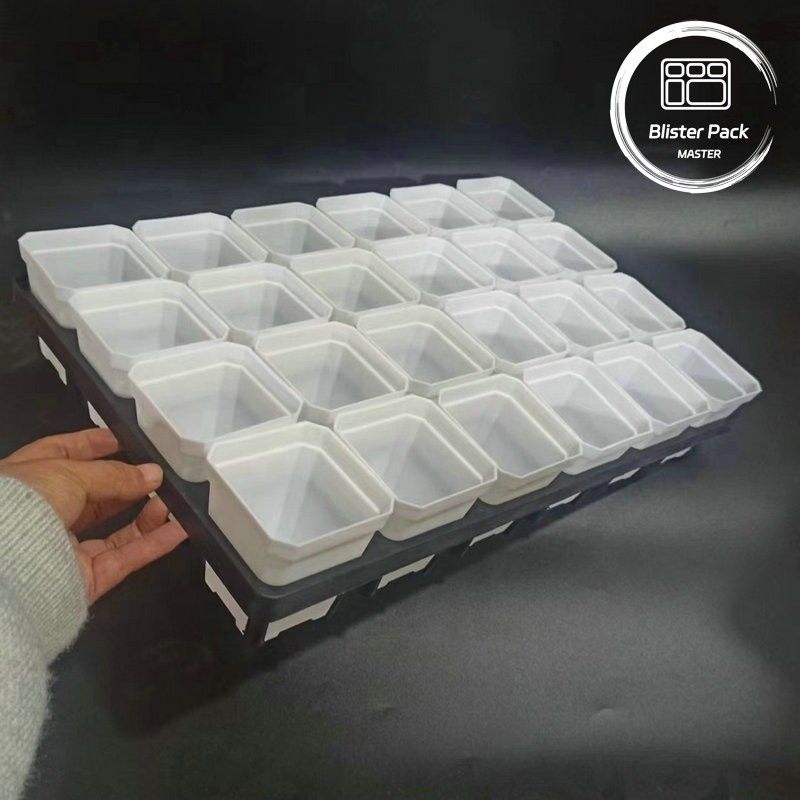 Dauerhafte Kunststoffpflanzendeckel 24 Löcher Sukkulente Pflanzerei Topf Anbau Tray für den Garten