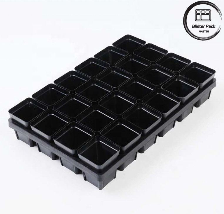 Dauerhafte Kunststoffpflanzendeckel 24 Löcher Sukkulente Pflanzerei Topf Anbau Tray für den Garten