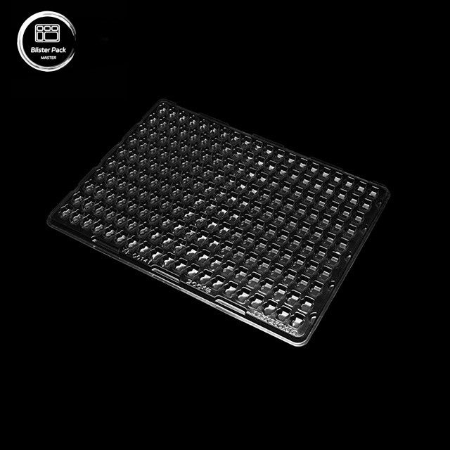 PET- 200-Gitter-Vakuum-Tray für kleine elektronische Komponenten, antistatische, maßgeschneiderte Verpackung