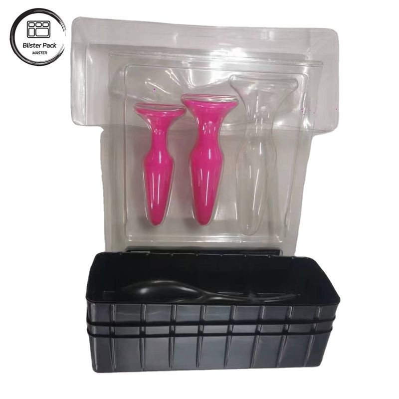 Umweltschonende PS-PET-Blisterbox für Produkte für Erwachsene, Spielzeugspeicher und Verpackung