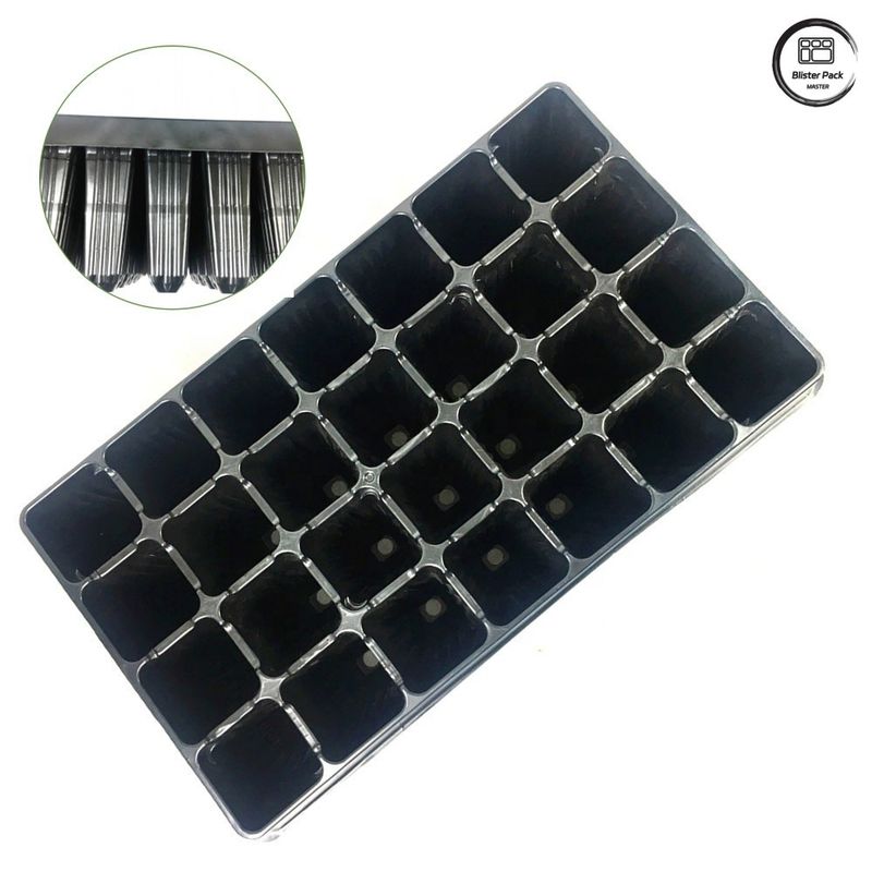 Dauerhafte Plug-Seed Trays für die Pflanzenvermehrung, 28/32/50/72/105/128/200/288 Zellpflanzerei-Samen Trays