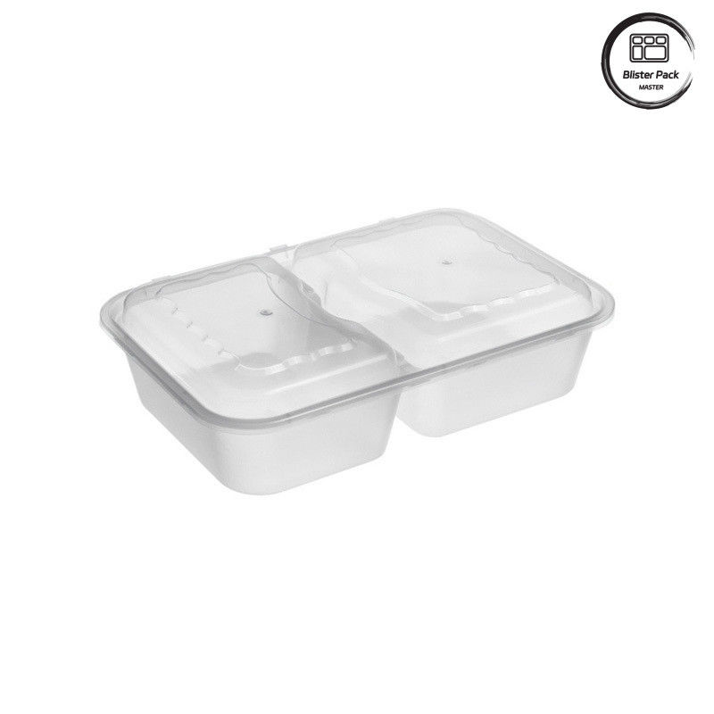 1-4 Abteilungen Einweg-Schwarze Lunchbox Mikrowellensicherheit Leckdichtes Design für Lebensmittelverpackungen